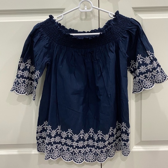 Abercrombie & Fitch Off the Shoulder Top - Picture 1 of 2